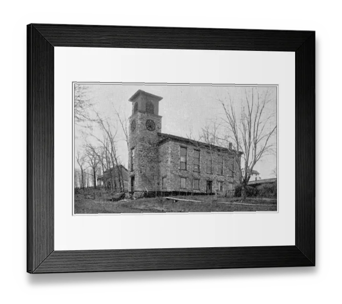 Framed Print : Antique photograph from Lawrence, Kansas, in 1898: Old Unitarian Church Framed Print : Antique photograph from Lawrence, Kansas, in 1898: Old Unitarian Church