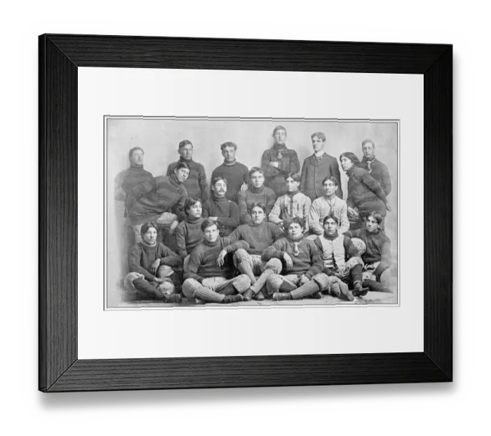 Framed Print : Antique photograph from Lawrence, Kansas, in 1898: Haskell Institute football team 1897 Framed Print : Antique photograph from Lawrence, Kansas, in 1898: Haskell Institute football team 1897