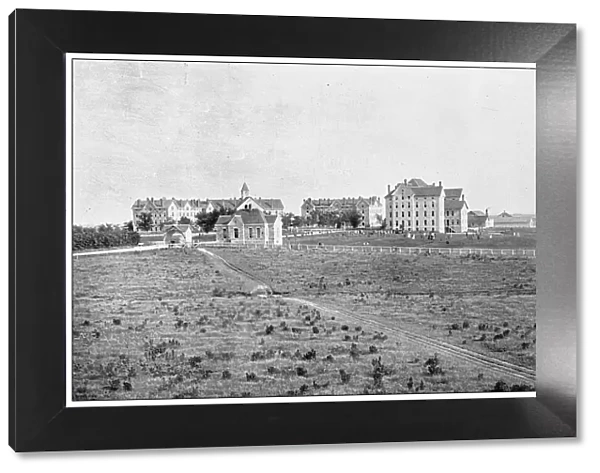 Antique photograph from Lawrence, Kansas, in 1898: Haskell Institute