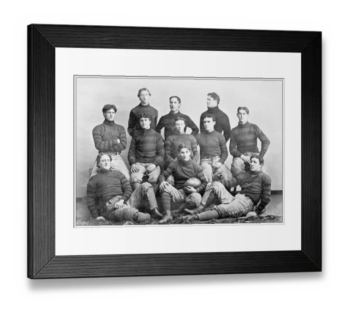 Framed Print : Antique photograph from Lawrence, Kansas, in 1898: University of Kansas Football Team Framed Print : Antique photograph from Lawrence, Kansas, in 1898: University of Kansas Football Team