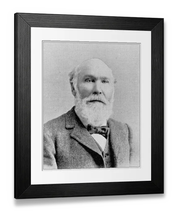 Framed Print : Antique photograph from Lawrence, Kansas, in 1898: A Palm