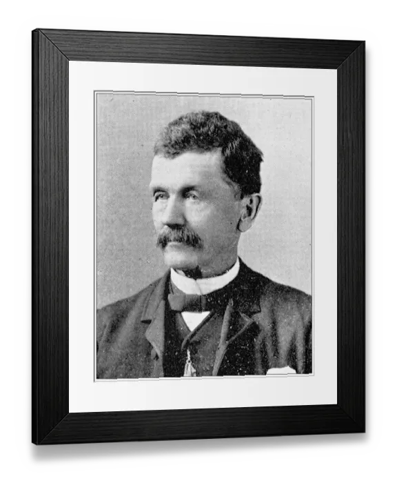 Framed Print : Antique photograph from Lawrence, Kansas, in 1898: I L Baker Framed Print : Antique photograph from Lawrence, Kansas, in 1898: I L Baker