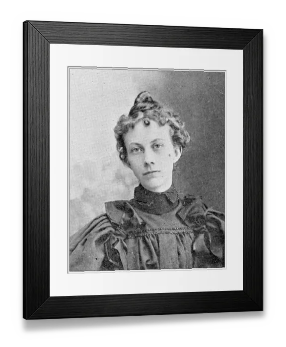 Framed Print : Antique photograph from Lawrence, Kansas, in 1898: Eula C Lyons Framed Print : Antique photograph from Lawrence, Kansas, in 1898: Eula C Lyons