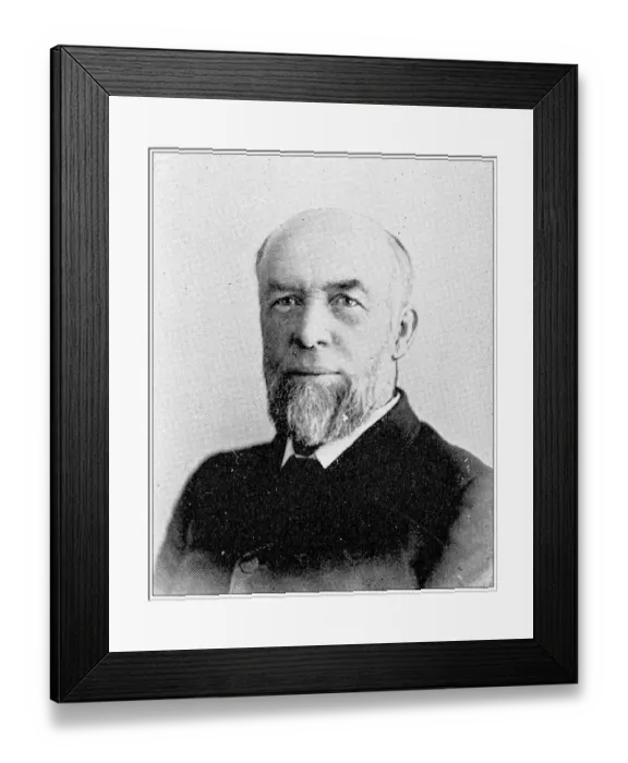 Framed Print : Antique photograph from Lawrence, Kansas, in 1898: Members of the Douglas County Bar, John Charlton, J P