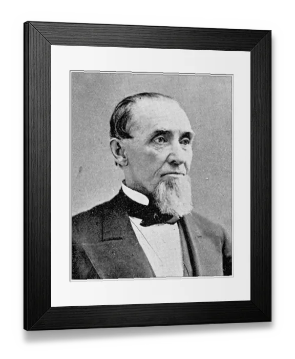 Framed Print : Antique photograph from Lawrence, Kansas, in 1898: Members of the Douglas County Bar, J W Johnson