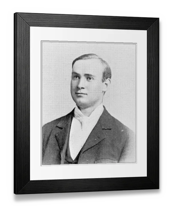 Framed Print : Antique photograph from Lawrence, Kansas, in 1898: Members of the Douglas County Bar, L H Menger
