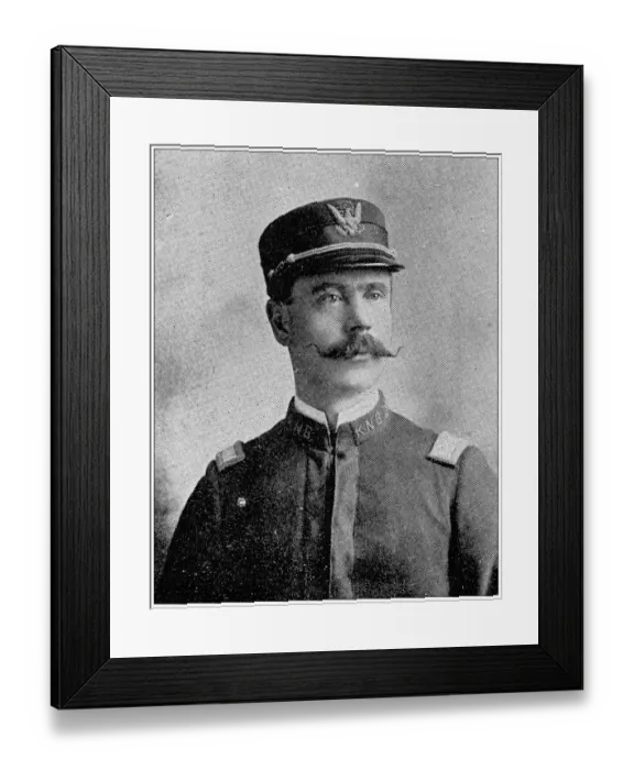 Framed Print : Antique photograph from Lawrence, Kansas, in 1898: National guard, Lieutenant A H Krouse Framed Print : Antique photograph from Lawrence, Kansas, in 1898: National guard, Lieutenant A H Krouse