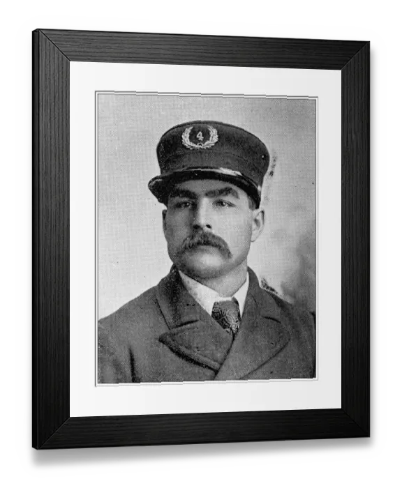 Framed Print : Antique photograph from Lawrence, Kansas, in 1898: Geo. Fisher, Policeman Framed Print : Antique photograph from Lawrence, Kansas, in 1898: Geo. Fisher, Policeman