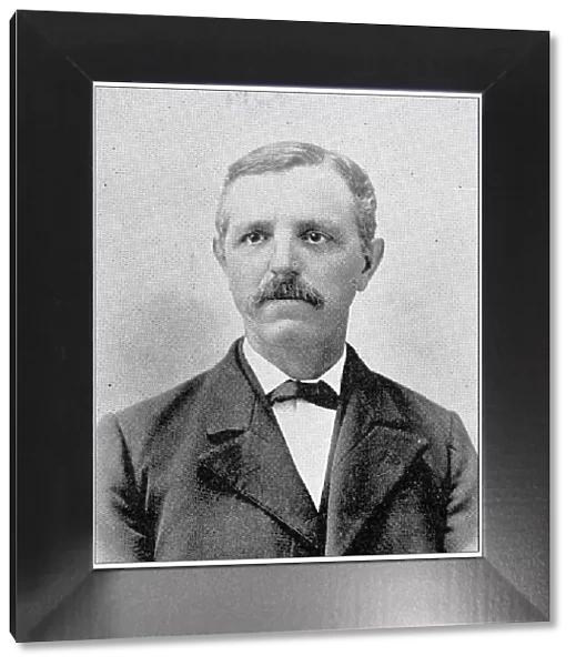 Antique photograph from Lawrence, Kansas, in 1898: W M Nadelhoffer, Councilman