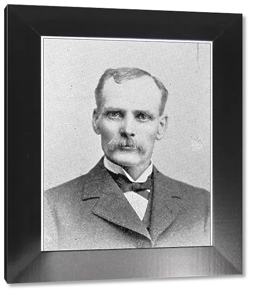 Antique photograph from Lawrence, Kansas, in 1898: H B Asher, City Assessor