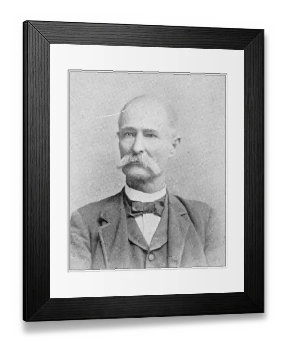 Framed Print : Antique photograph from Lawrence, Kansas, in 1898: J D Herrington, Railway mail service Framed Print : Antique photograph from Lawrence, Kansas, in 1898: J D Herrington, Railway mail service