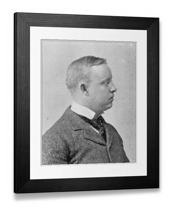 Framed Print : Antique photograph from Lawrence, Kansas, in 1898: Claude I Holliday, Railway mail service Framed Print : Antique photograph from Lawrence, Kansas, in 1898: Claude I Holliday, Railway mail service