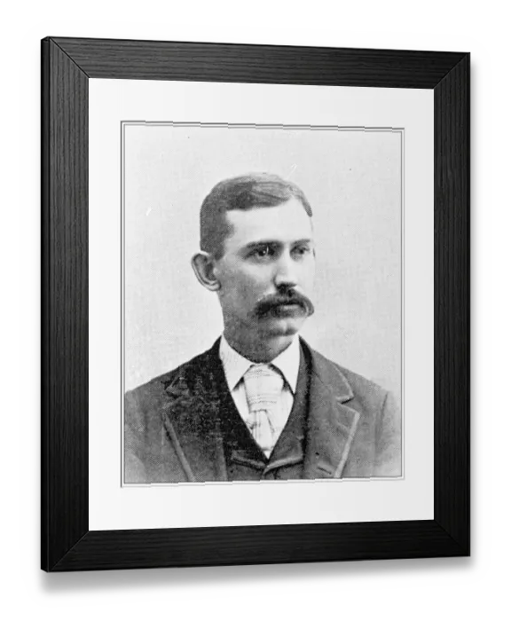 Framed Print : Antique photograph from Lawrence, Kansas, in 1898: Hs Foster, Railway mail service Framed Print : Antique photograph from Lawrence, Kansas, in 1898: Hs Foster, Railway mail service