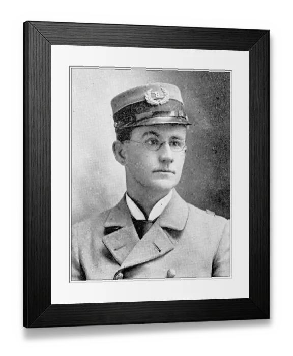 Framed Print : Antique photograph from Lawrence, Kansas, in 1898: Francis McGrade, Letter Carrier