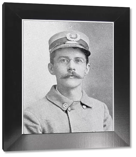 Antique photograph from Lawrence, Kansas, in 1898: A W Berger, Letter Carrier