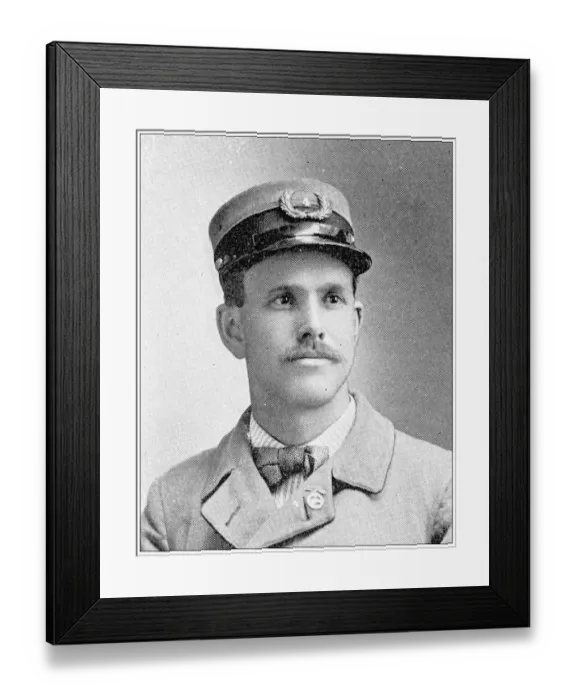 Framed Print : Antique photograph from Lawrence, Kansas, in 1898: L B Read, Letter Carrier Framed Print : Antique photograph from Lawrence, Kansas, in 1898: L B Read, Letter Carrier