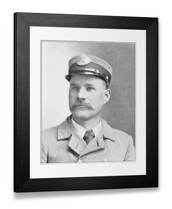 Framed Print : Antique photograph from Lawrence, Kansas, in 1898: Willard Brown, Letter Carrier Framed Print : Antique photograph from Lawrence, Kansas, in 1898: Willard Brown, Letter Carrier