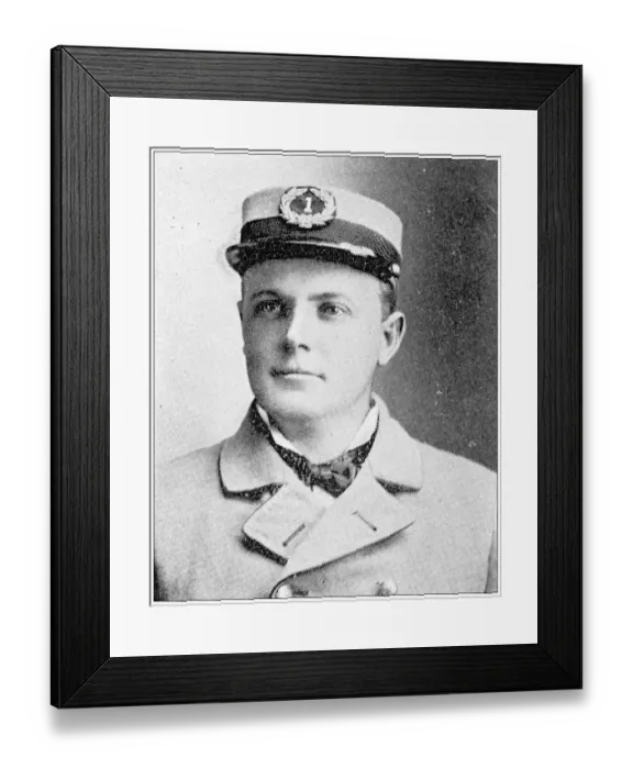 Framed Print : Antique photograph from Lawrence, Kansas, in 1898: W B Brown, Letter Carrier