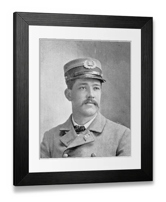 Framed Print : Antique photograph from Lawrence, Kansas, in 1898: L L Courtney, Letter Carrier Framed Print : Antique photograph from Lawrence, Kansas, in 1898: L L Courtney, Letter Carrier