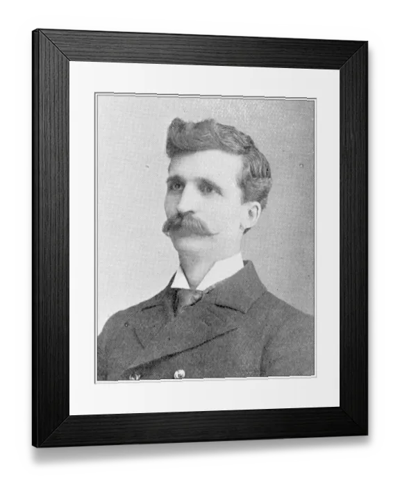 Framed Print : Antique photograph from Lawrence, Kansas, in 1898: D A McClure Framed Print : Antique photograph from Lawrence, Kansas, in 1898: D A McClure