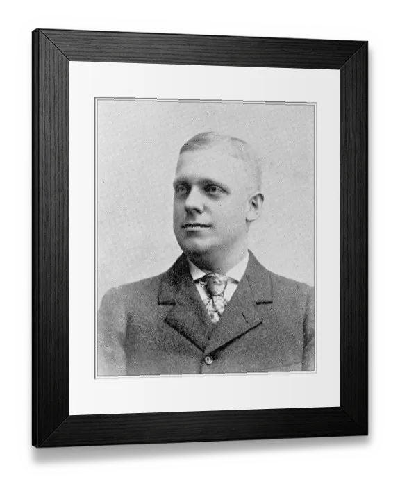Framed Print : Antique photograph from Lawrence, Kansas, in 1898: Geo W Hackman