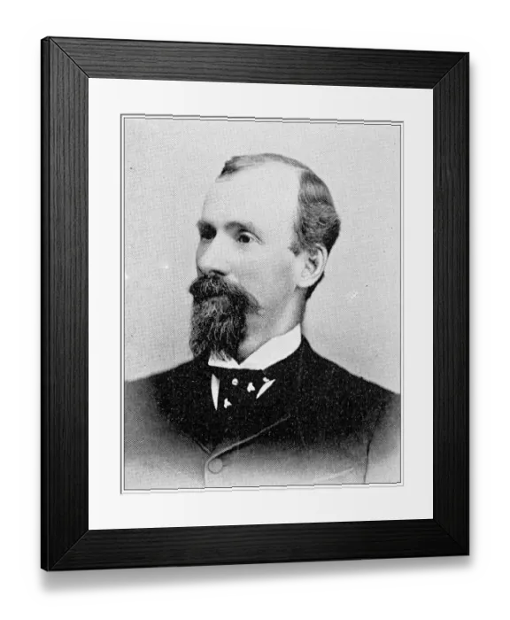 Framed Print : Antique photograph from Lawrence, Kansas, in 1898: Eugene F Goodrich, postmaster Framed Print : Antique photograph from Lawrence, Kansas, in 1898: Eugene F Goodrich, postmaster