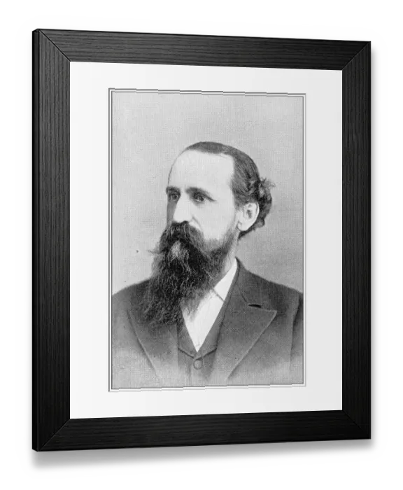 Framed Print : Antique photograph from Lawrence, Kansas, in 1898: John K Rankin, postmaster Framed Print : Antique photograph from Lawrence, Kansas, in 1898: John K Rankin, postmaster