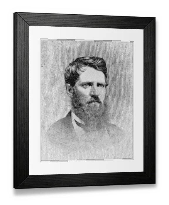 Framed Print : Antique photograph from Lawrence, Kansas, in 1898: Samuel K Huson, postmaster Framed Print : Antique photograph from Lawrence, Kansas, in 1898: Samuel K Huson, postmaster