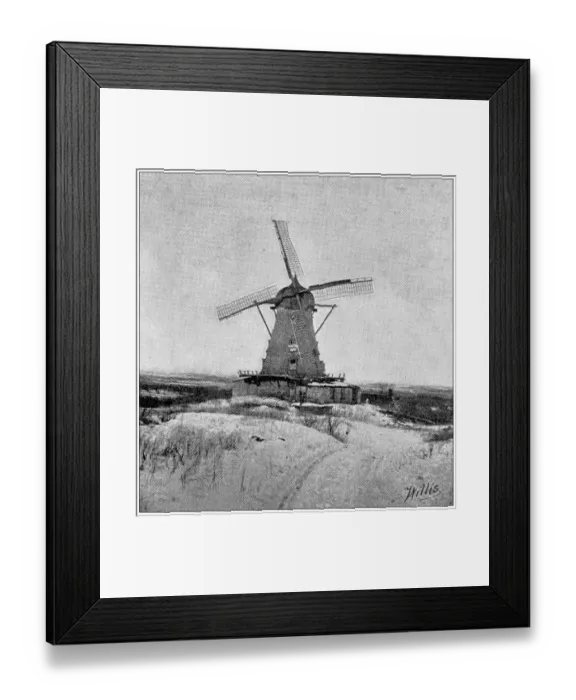 Framed Print : Antique photograph from Lawrence, Kansas, in 1898: Old Windmill Framed Print : Antique photograph from Lawrence, Kansas, in 1898: Old Windmill