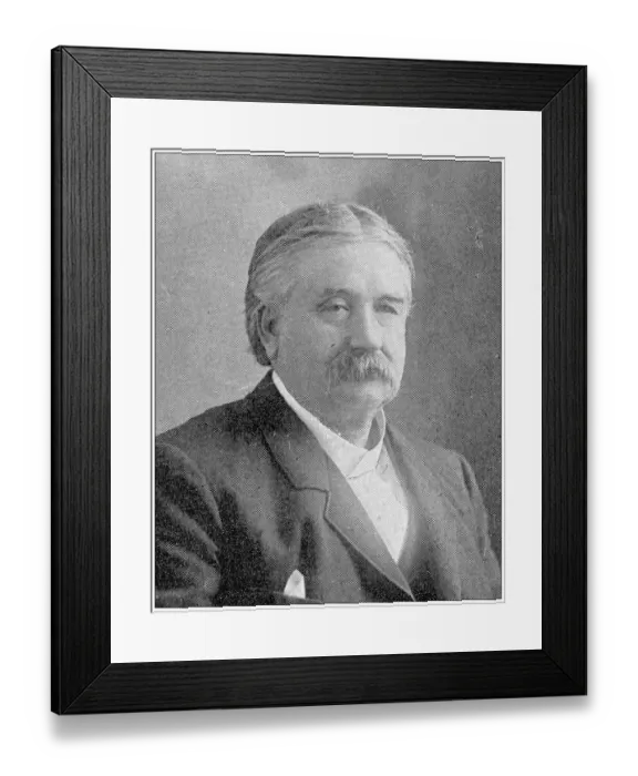 Framed Print : Antique photograph from Lawrence, Kansas, in 1898: Hon Geo J Barker, Representative 13th disctrict Framed Print : Antique photograph from Lawrence, Kansas, in 1898: Hon Geo J Barker, Representative 13th disctrict