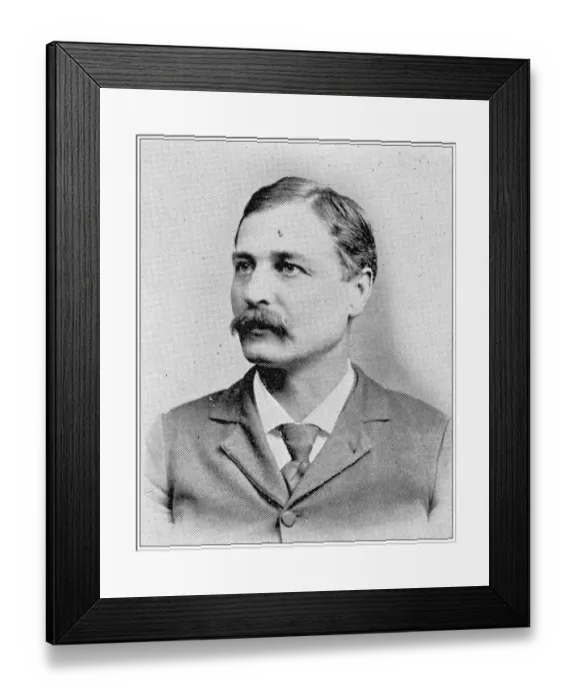 Framed Print : Antique photograph from Lawrence, Kansas, in 1898: E E Myers, Deputy Sheriff Framed Print : Antique photograph from Lawrence, Kansas, in 1898: E E Myers, Deputy Sheriff