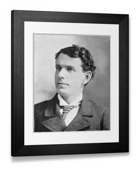 Framed Print : Antique photograph from Lawrence, Kansas, in 1898: A C Mitchell, County Attorney Framed Print : Antique photograph from Lawrence, Kansas, in 1898: A C Mitchell, County Attorney