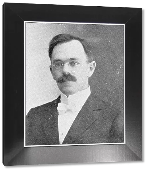 Antique photograph from Lawrence, Kansas, in 1898: J E Peairs, County Superintendent