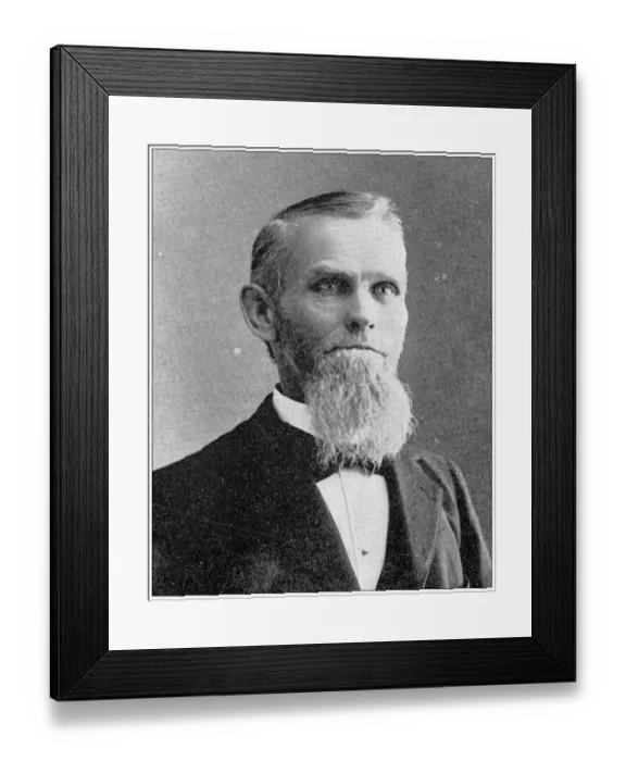 Framed Print : Antique photograph from Lawrence, Kansas, in 1898: Dr W Y Leonard, Coroner