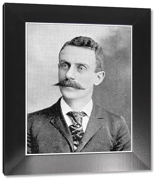 Antique photograph from Lawrence, Kansas, in 1898: Harry Dick, County clerk