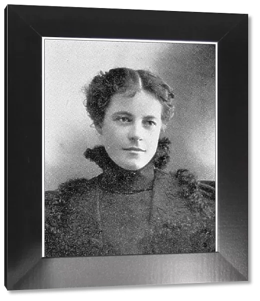 Antique photograph from Lawrence, Kansas, in 1898: Lillian M Cahill, Deputy treasurer