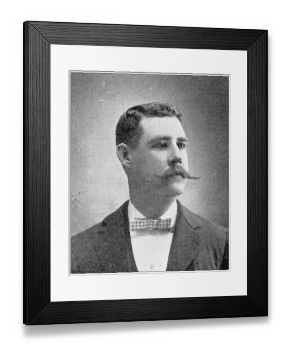 Framed Print : Antique photograph from Lawrence, Kansas, in 1898: Samuel P Moore, Treasurer Framed Print : Antique photograph from Lawrence, Kansas, in 1898: Samuel P Moore, Treasurer