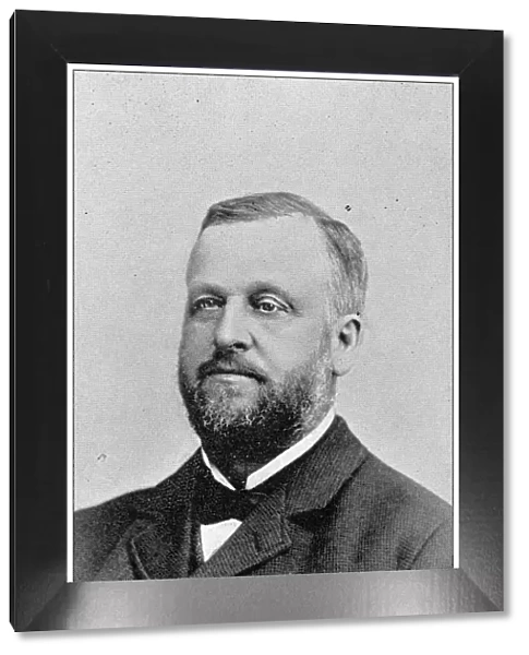Antique photograph from Lawrence, Kansas, in 1898: Solon O. Thacher, Chairman Constitutional Convention