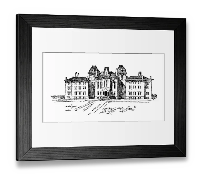 Framed Print : Antique illustration of USA: Lawrence, Kansas - University of Kansas Framed Print : Antique illustration of USA: Lawrence, Kansas - University of Kansas
