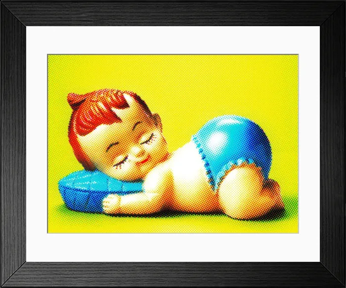 Framed Print : Sleeping Baby Framed Print : Sleeping Baby