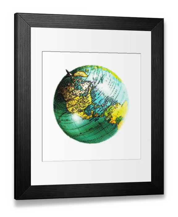 Framed Print : Globe