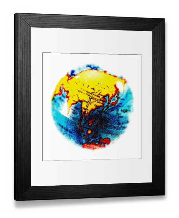 Framed Print : Globe of Earth Featuring Asia Framed Print : Globe of Earth Featuring Asia