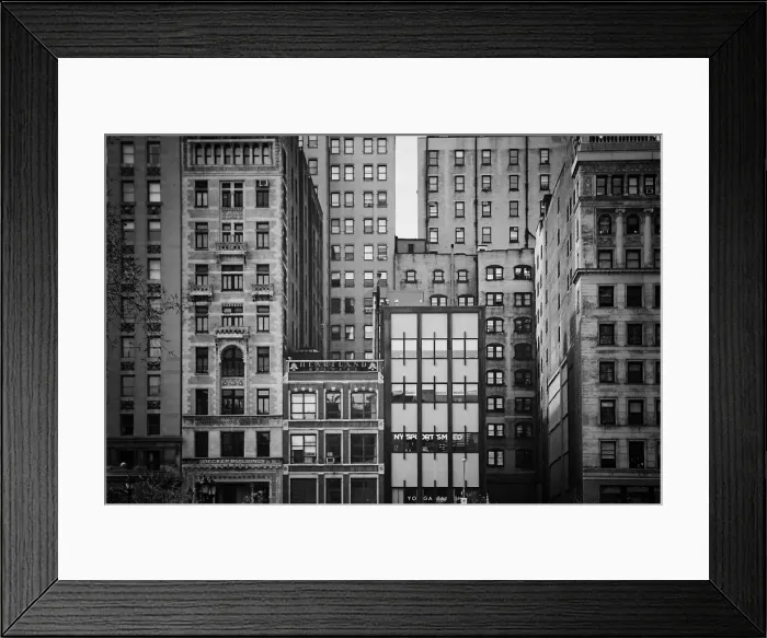 Framed Print : Detail of facades of buildings facing Union Square along Broadway. Manhattan, New York City Framed Print : Detail of facades of buildings facing Union Square along Broadway. Manhattan, New York City