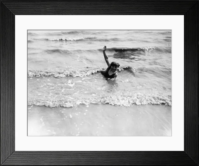 Framed Print : Westcliff Swimmer Framed Print : Westcliff Swimmer