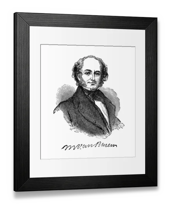 Framed Print : Portrait of Martin Van Buren, eighth president of the United States Framed Print : Portrait of Martin Van Buren, eighth president of the United States