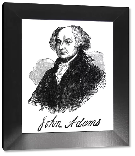 Portrait of John Adams, second president of the United States (1797 to 1801)
