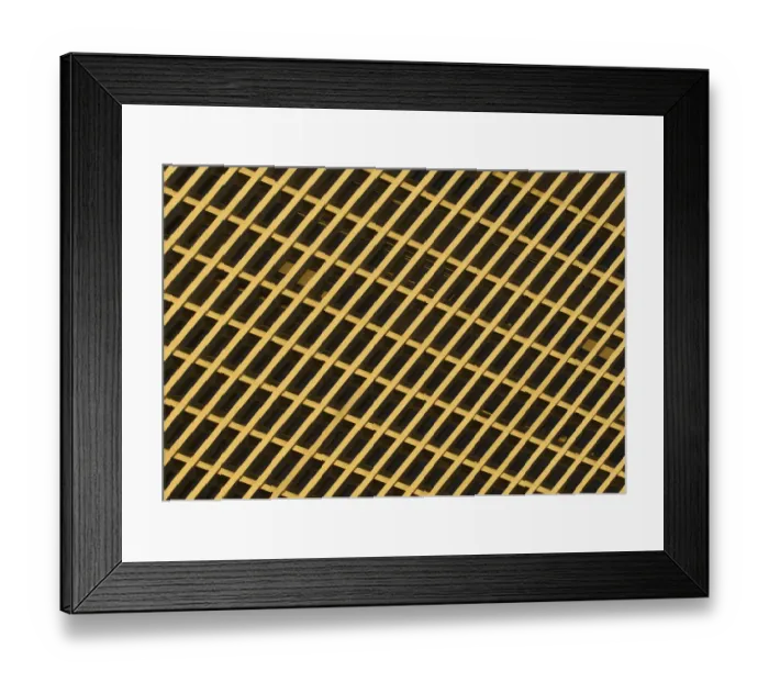 Framed Print : Sunset Grid Pattern