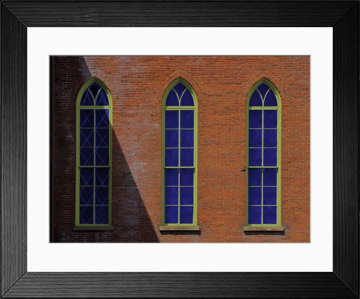 Framed Print : Three Arched Windows