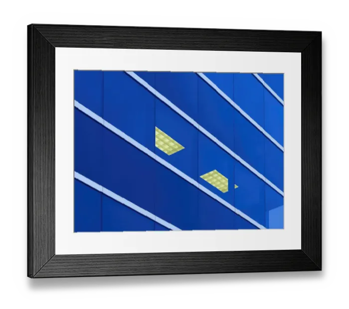 Framed Print : Blue Glass Building Framed Print : Blue Glass Building