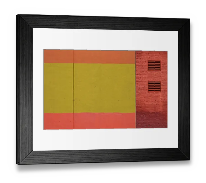 Framed Print : Vibrant Bricks And Concrete Framed Print : Vibrant Bricks And Concrete